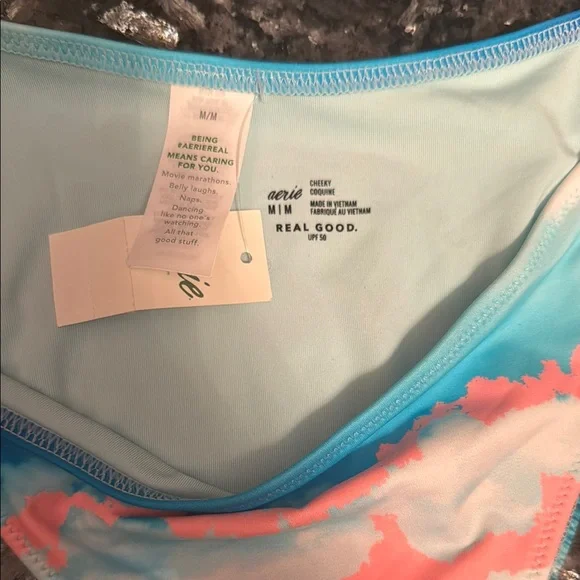 Aerie Blue and Pink Bikini Swimwear - Picture 2 of 4